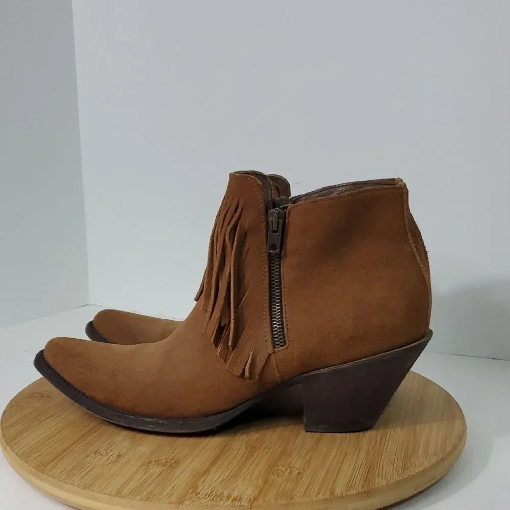 Old Gringo Latika Fringe Ankle Boots Booties Women's Size 9.5